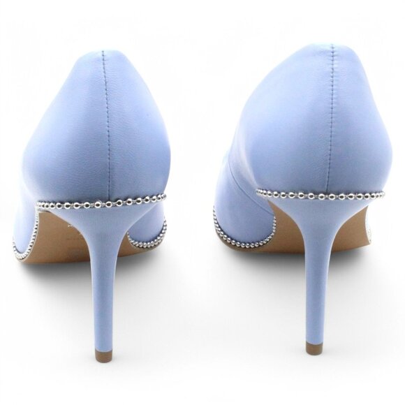 Coach Waverly Women Shoes Pointed Toe Beadchain PUMPS Navy - Picture 8 of 8